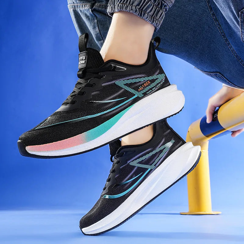 High Quality Ultra-Light Breathable Carbon Plate Running Shoes for Men and Women Shock Absorption for Spring and Summer Sports